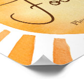 Poster Baby shower solaire (Coin)