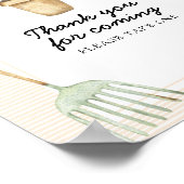 Poster Baby shower Sprout - Merci pour venir (Coin)