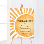Poster Baby shower Sunshine