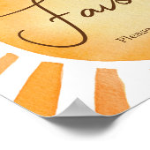 Poster Baby shower Sunshine Faveurs (Coin)