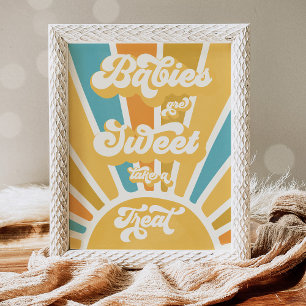 Poster Baby shower Sunshine Ici Le Fils Favore Post