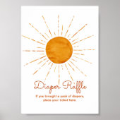 Poster Baby shower Sunshine Raffle (Devant)