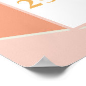 Poster Baby shower Sunshine Retro pour bébé super Date d' (Coin)