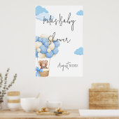POSTER BABY SHOWER TEDDY BEAR (Cuisine)