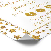 Poster Baby shower Twink, Twinkle Little Star Bienvenue (Coin)