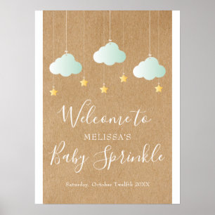 Poster Baby Shower Twinkle Sprinkle / Sprinkle de Bienven