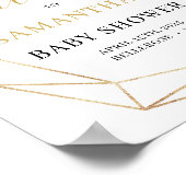 Poster Baby shower vert eucalyptus boho signe de bienvenu (Coin)