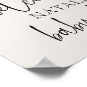 Poster Baby shower vintage d'animaux de pépinière (Coin)