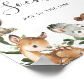 Poster Baby shower Woodland Devine Combien de Chaussettes (Coin)