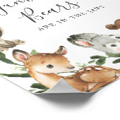 Poster Baby shower Woodland Devine Combien D'Ours De Gumm (Coin)