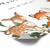 Poster Baby shower Woodland Devinez combien de bonbons (Coin)