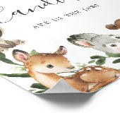 Poster Baby shower Woodland Devinez combien de bonbons (Coin)