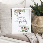 Poster Baby showers à feuillage persistant de Noël Livres