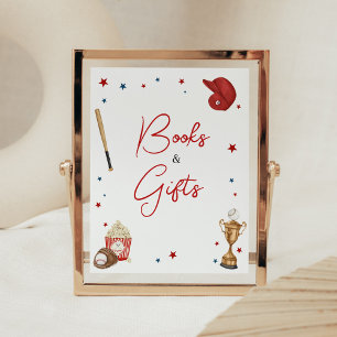 Poster Baby showers de baseball Livres et cadeaux