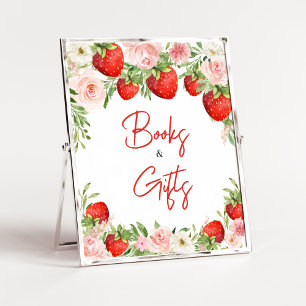 Poster Baby showers de fraises Livres et cadeaux