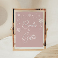 Baby showers de Snowflakes rose moderne Livres et 