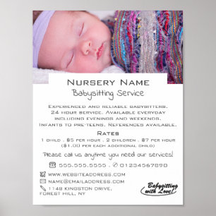 Poster Baby Sleeping Baby sitting, Garderie, Nourriture A