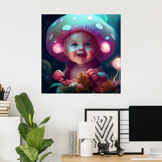 Poster baby smiling (Bureau à domicile)