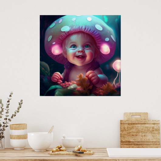 Poster baby smiling (Cuisine)