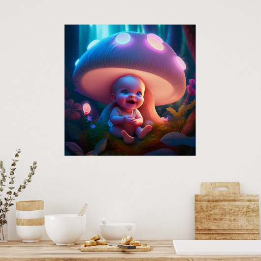 Poster baby smiling (Cuisine)