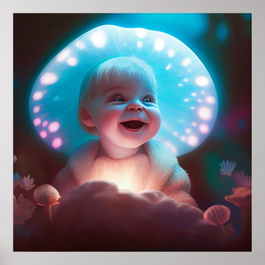 Poster baby smiling (Voorkant)