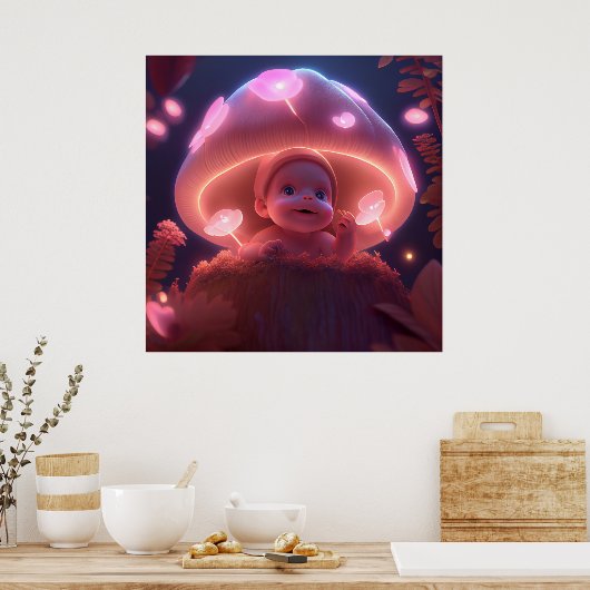 Poster baby smiling (Cuisine)