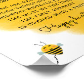 Poster Baby Sock Hunt Bee Thème Baby shower Jeux Signe (Coin)