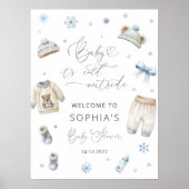 Poster Baby Son Froid Hors Vêtements Baby shower Accueil (Devant)