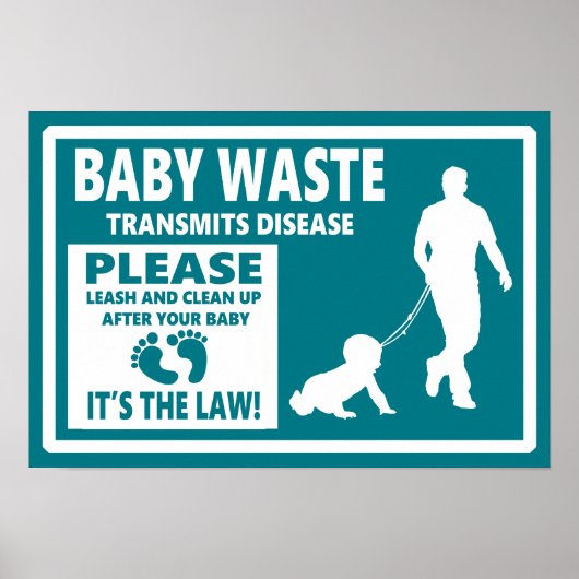 Poster BABY WASTE - Avis de permission (Devant)