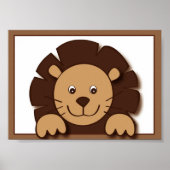 Poster Baby Zoo Lion Jungle Animal Wall Art Imprimer 5X7 (Devant)
