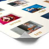 Poster Baby's First Year 1st Birthday Photo Milestone (Coin)