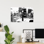 Poster Bac à vélos (Bureau à domicile)