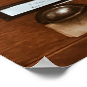 Poster Bac Brown en bois (Coin)