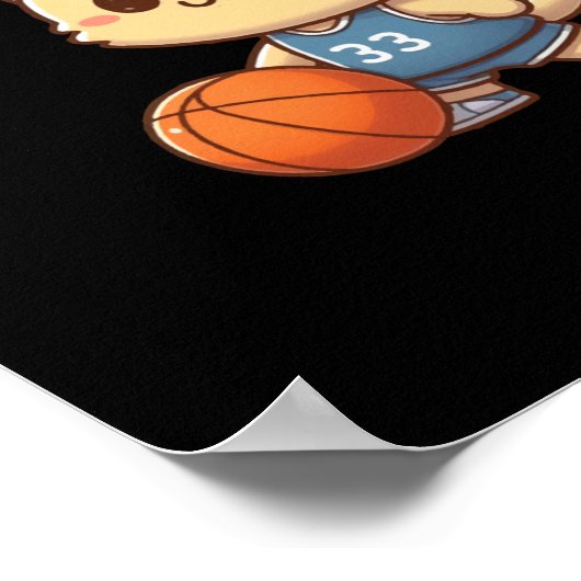 Poster Bac de basket-ball (Coin)