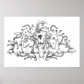 Poster Bac de rat avec biscuit cardiaque (Devant)