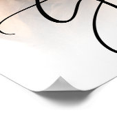 Poster Baccalauréat Élégant Script Photo (Coin)