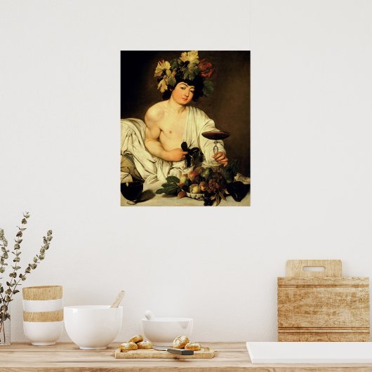 Poster Bacchus (Bacco Adolescente) (Cuisine)