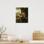 Poster Bacchus, c.1695 (huile sur toile) (Cuisine)