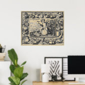 Poster Bacchus Dieu du vin (Bureau à domicile)