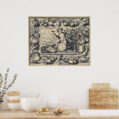 Poster Bacchus Dieu du vin (Cuisine)