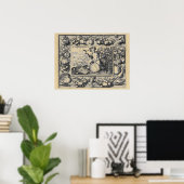 Poster Bacchus Dieu du vin (Bureau à domicile)