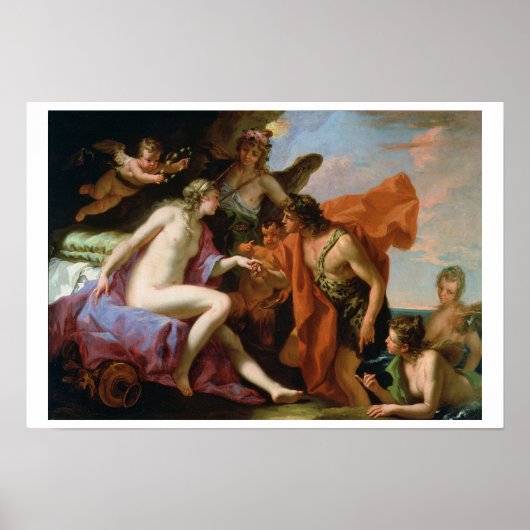 Poster Bacchus et Ariadne (huile sur toile) (Devant)