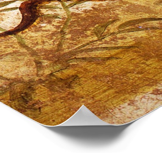 Poster Bacchus et Serpent Agathodaimon à Pompéi (Coin)