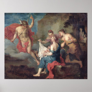 Poster Bacchus Livré aux Nymphes de Nysa