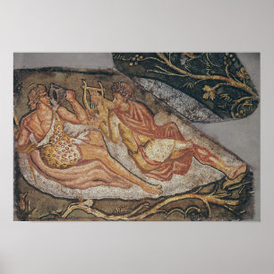 Poster Bacchus Reclining, detail