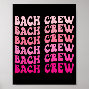 Poster Bach Crew La Mariée Fête De Mariée Bachelorette Ma