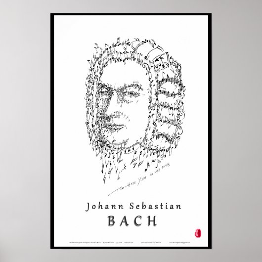 Poster Bach Face à la musique (Devant)