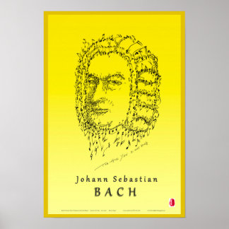 Poster Bach Face à la musique