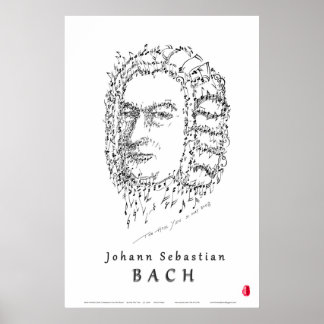 Poster Bach Face à la musique
