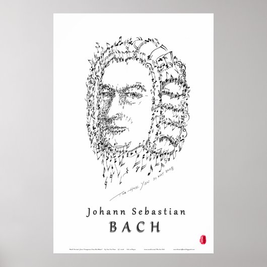 Poster Bach Face à la musique (Devant)